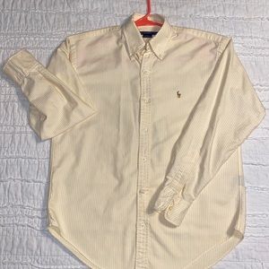 Ralph Lauren Sport women’s Long Sleeve button up. Size 4. Yellow/White.